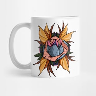 Neotraditional rose design Mug